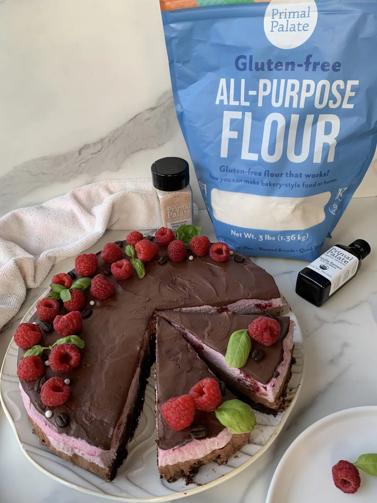 Raspberry Mocha Mousse Cake