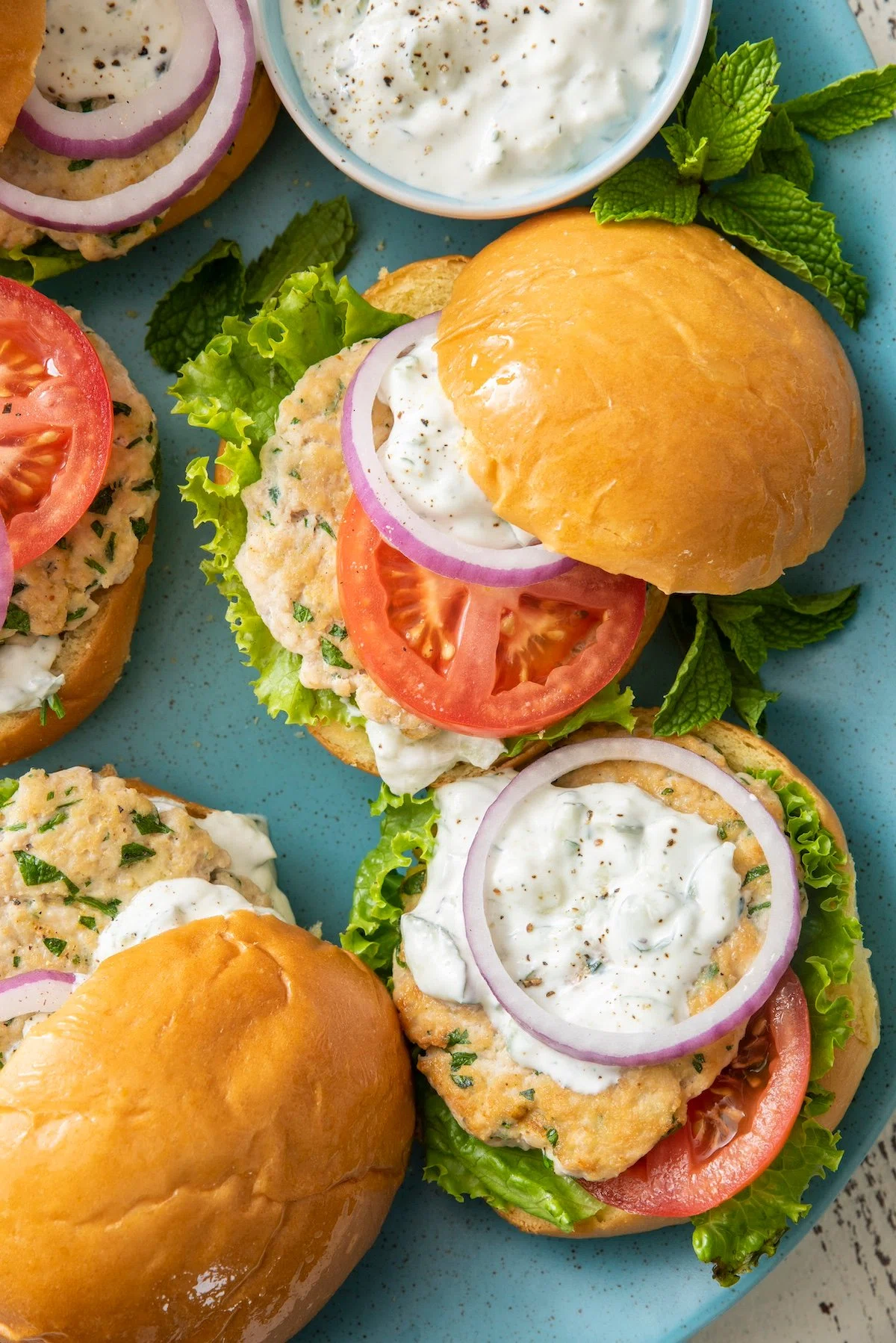 Middle Eastern Chicken Burgers