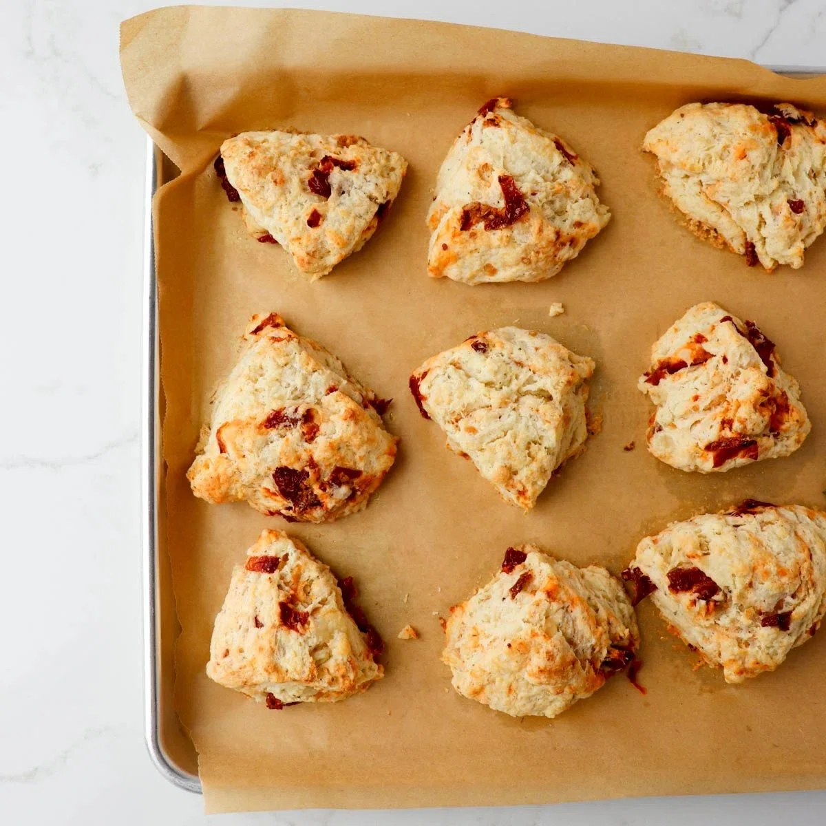 Smoked Cheddar Sun-Dried Tomato Scones
