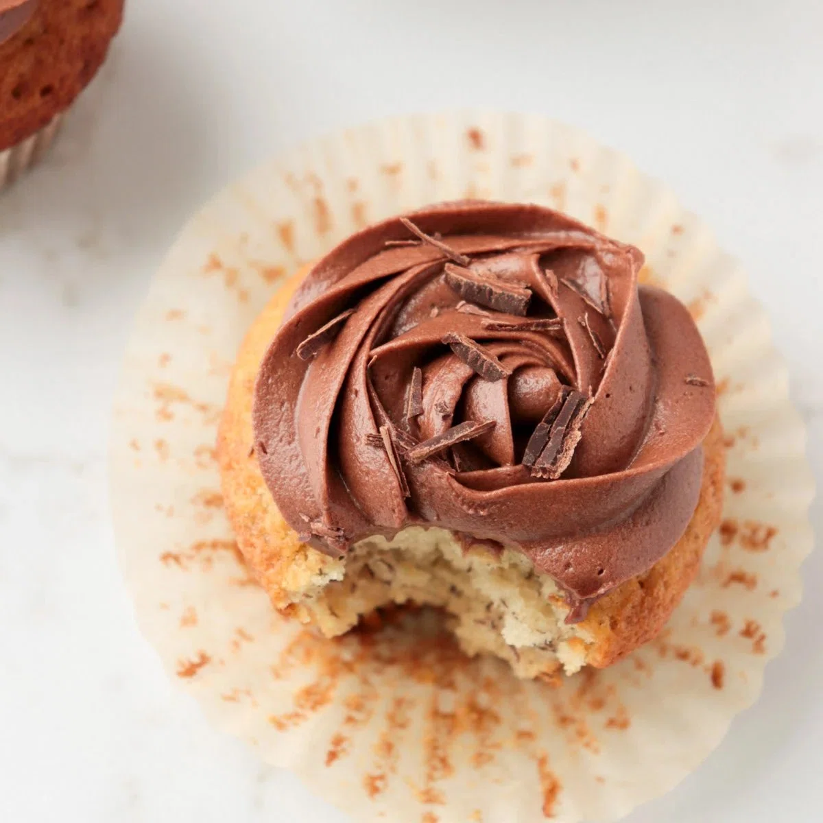 Banana Cupcakes with Chocolate Frosting