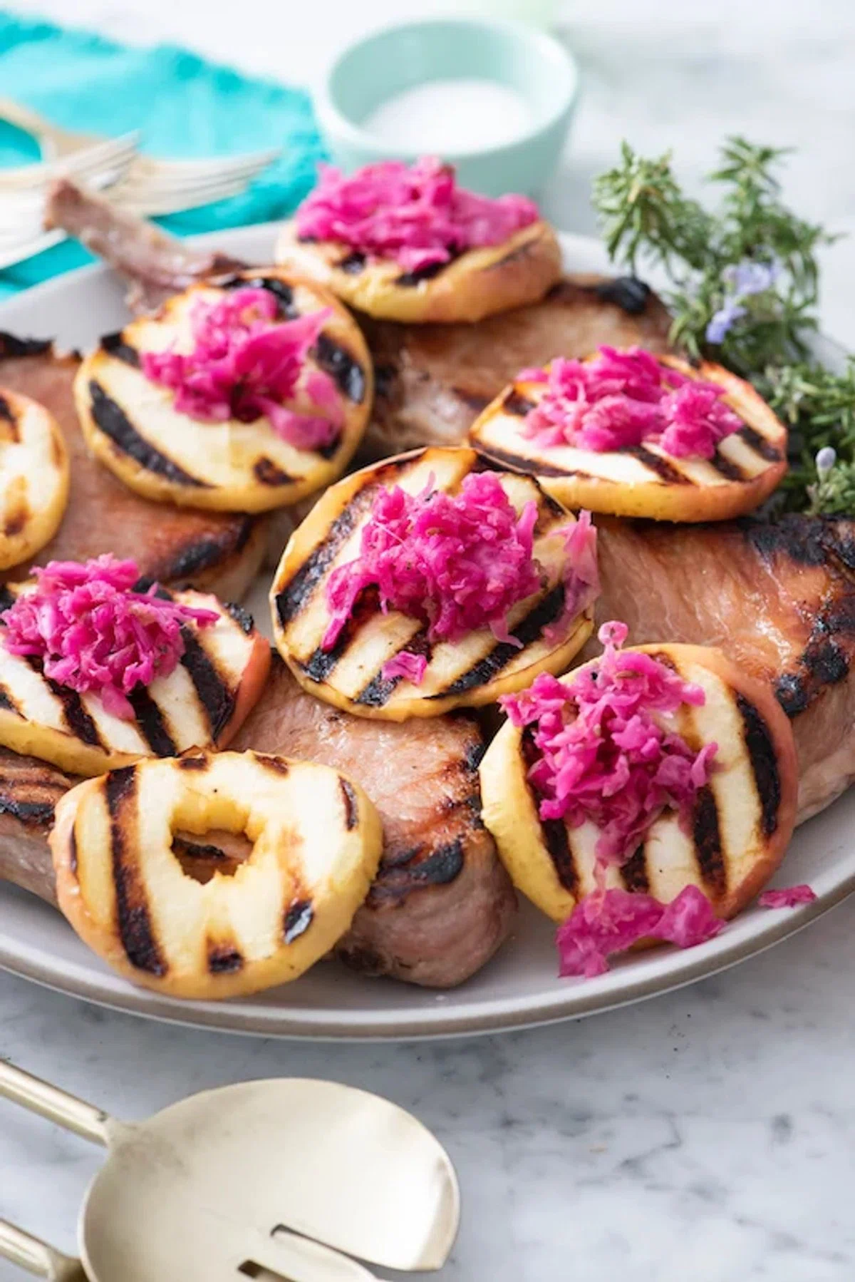 Herb Brined Pork Chops