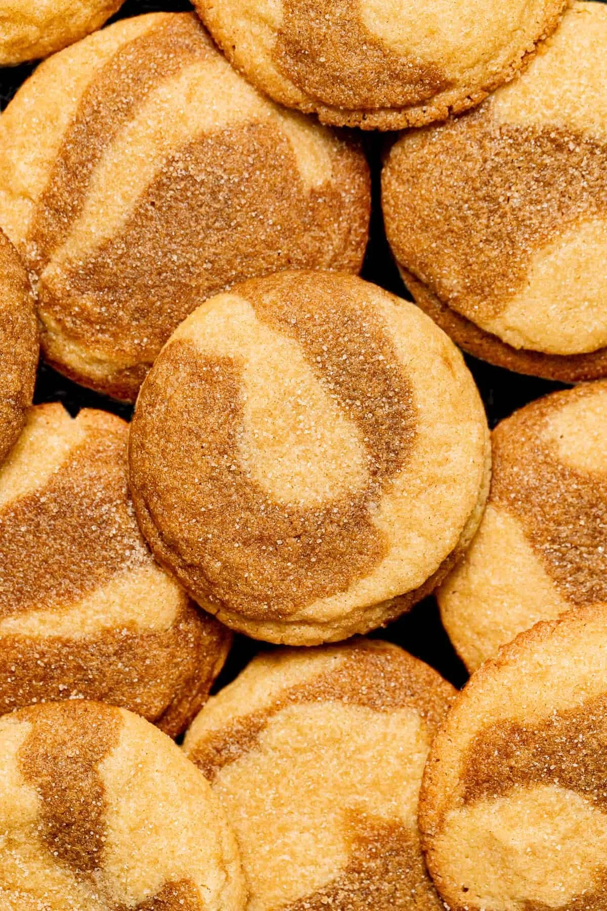 Marbled Ginger Molasses Snickerdoodles