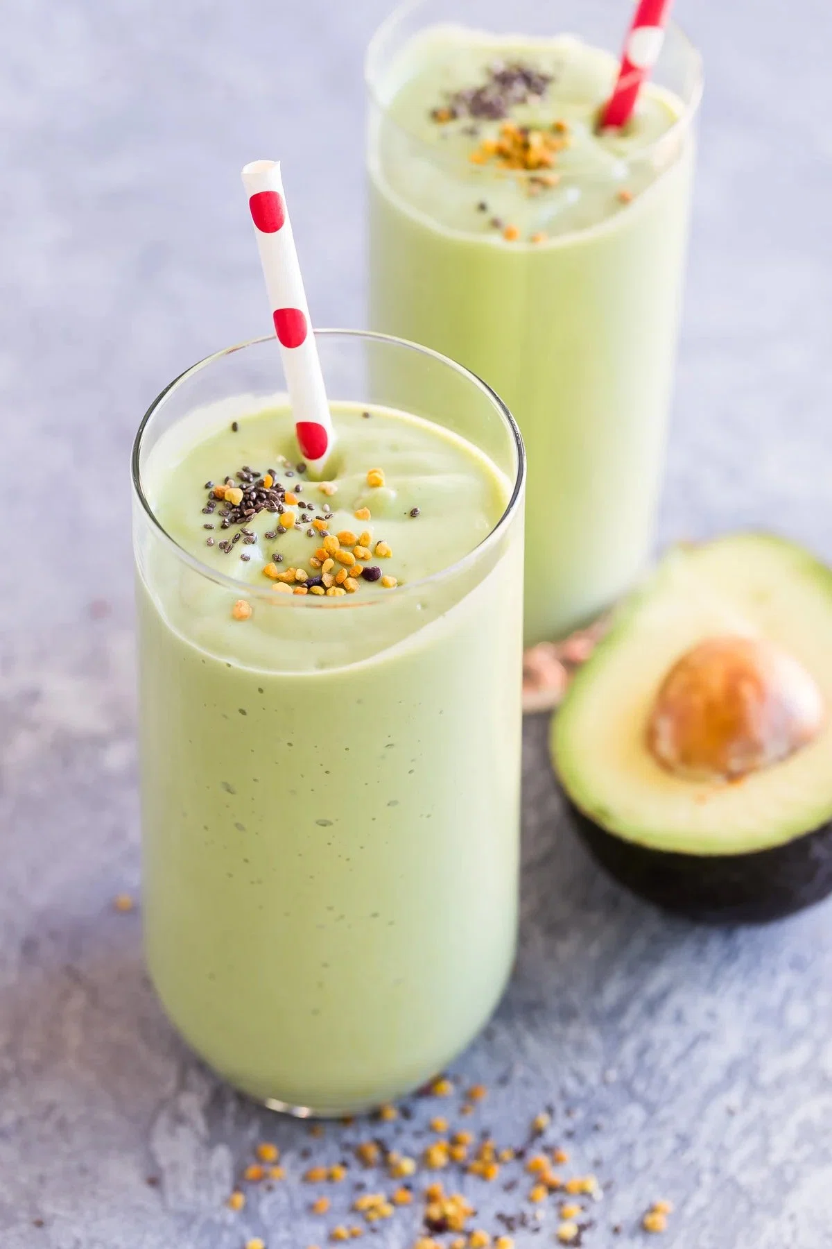 Vanilla Avocado Greens Smoothie