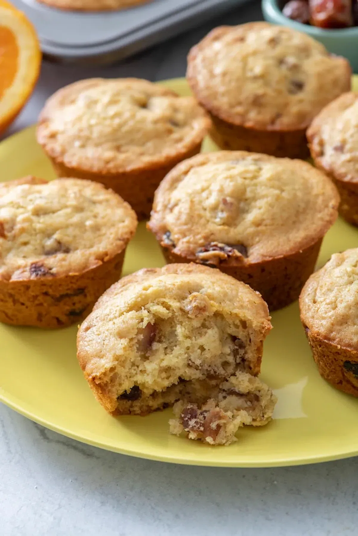 Orange Date Muffins