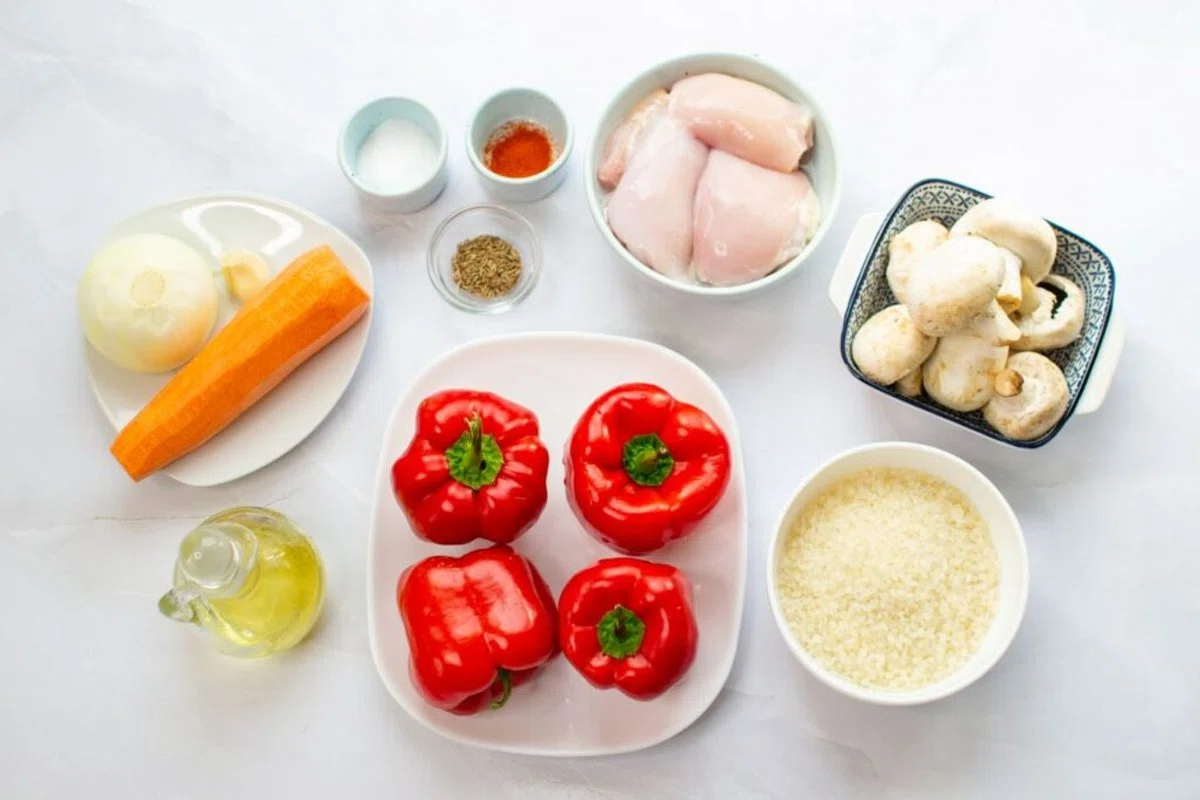 Chicken Stuffed Bell Peppers