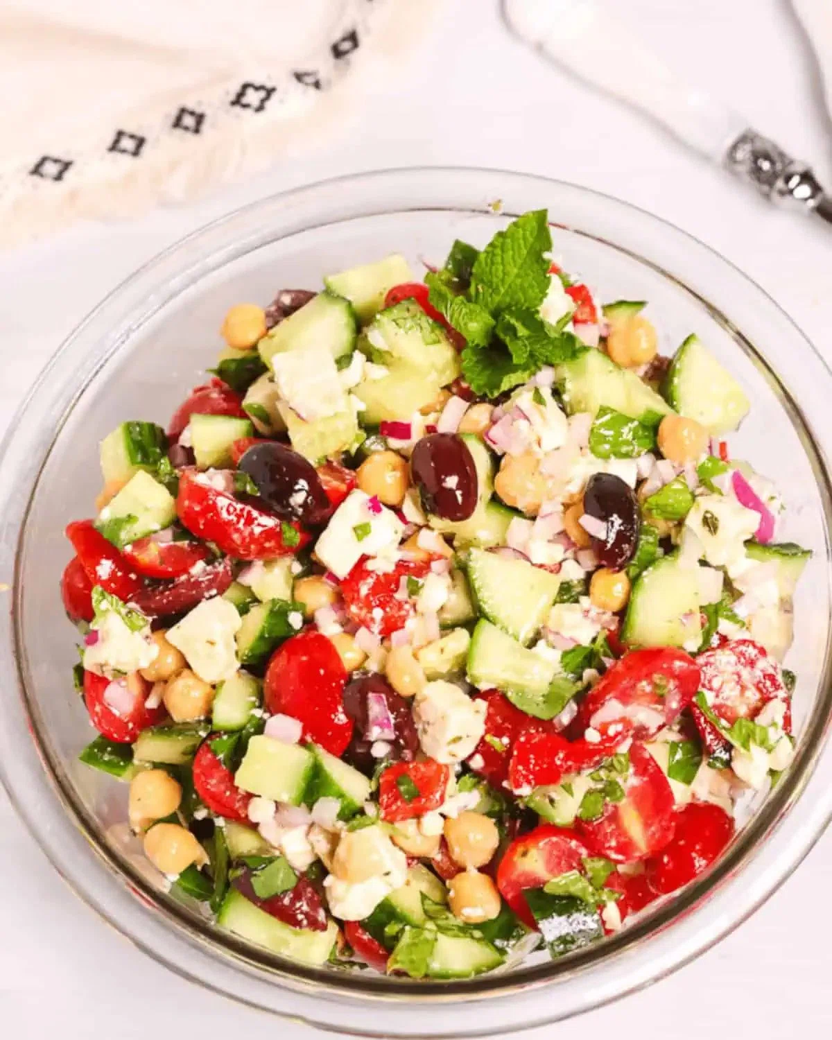 Chickpea Feta Salad