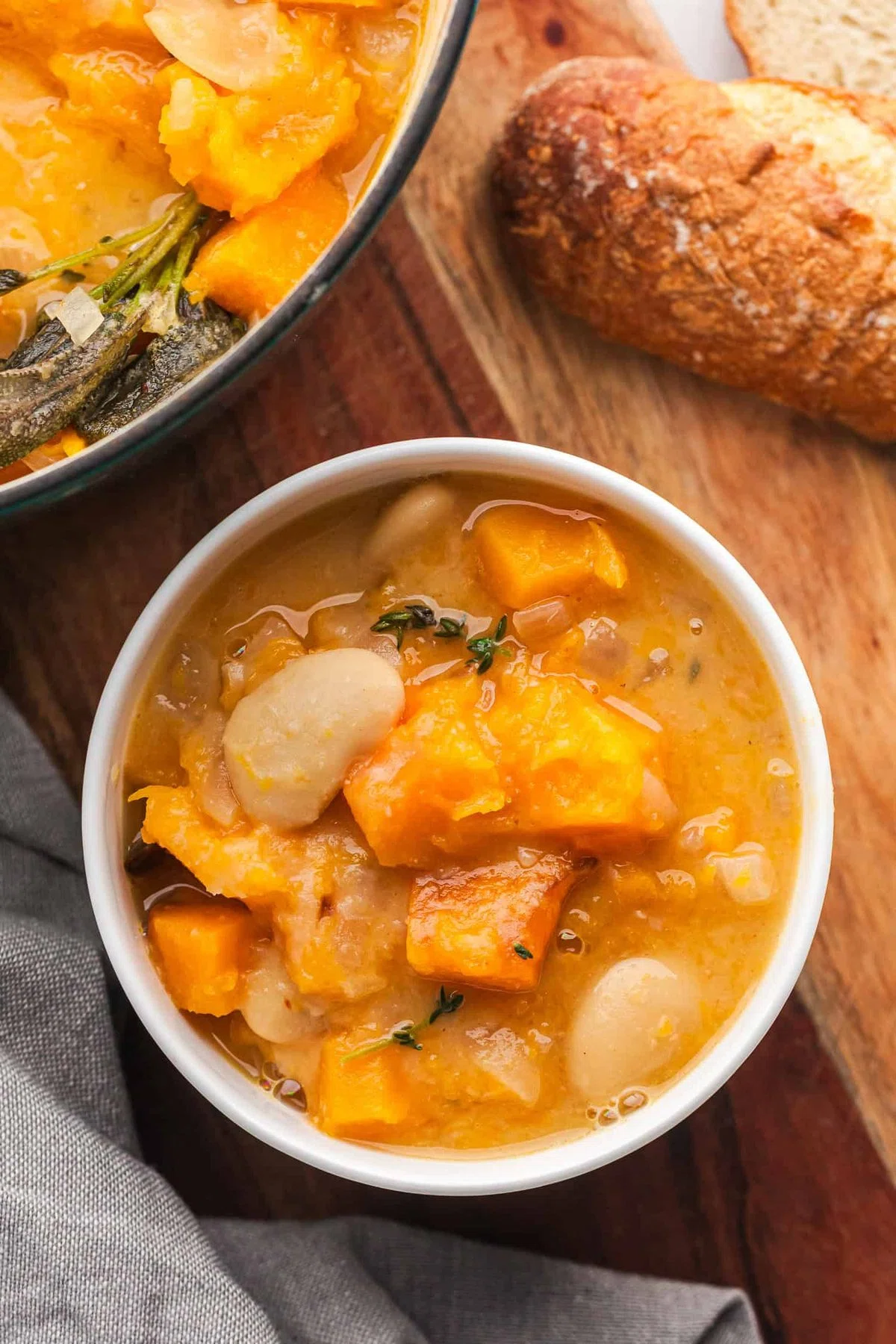 Cozy Fall Stew with Butter Beans and Butternut Squash