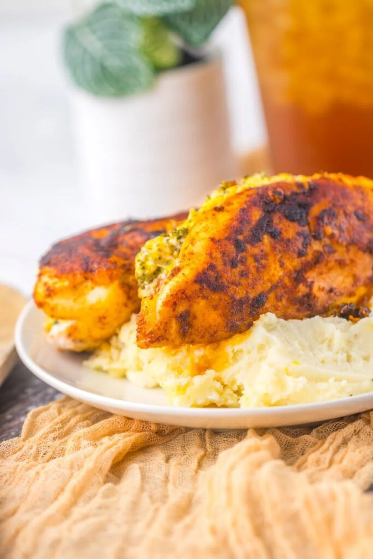 Broccoli and Cheese Stuffed Chicken