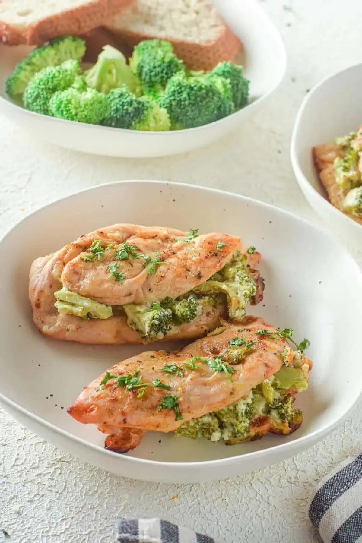Broccoli Cheese Stuffed Chicken