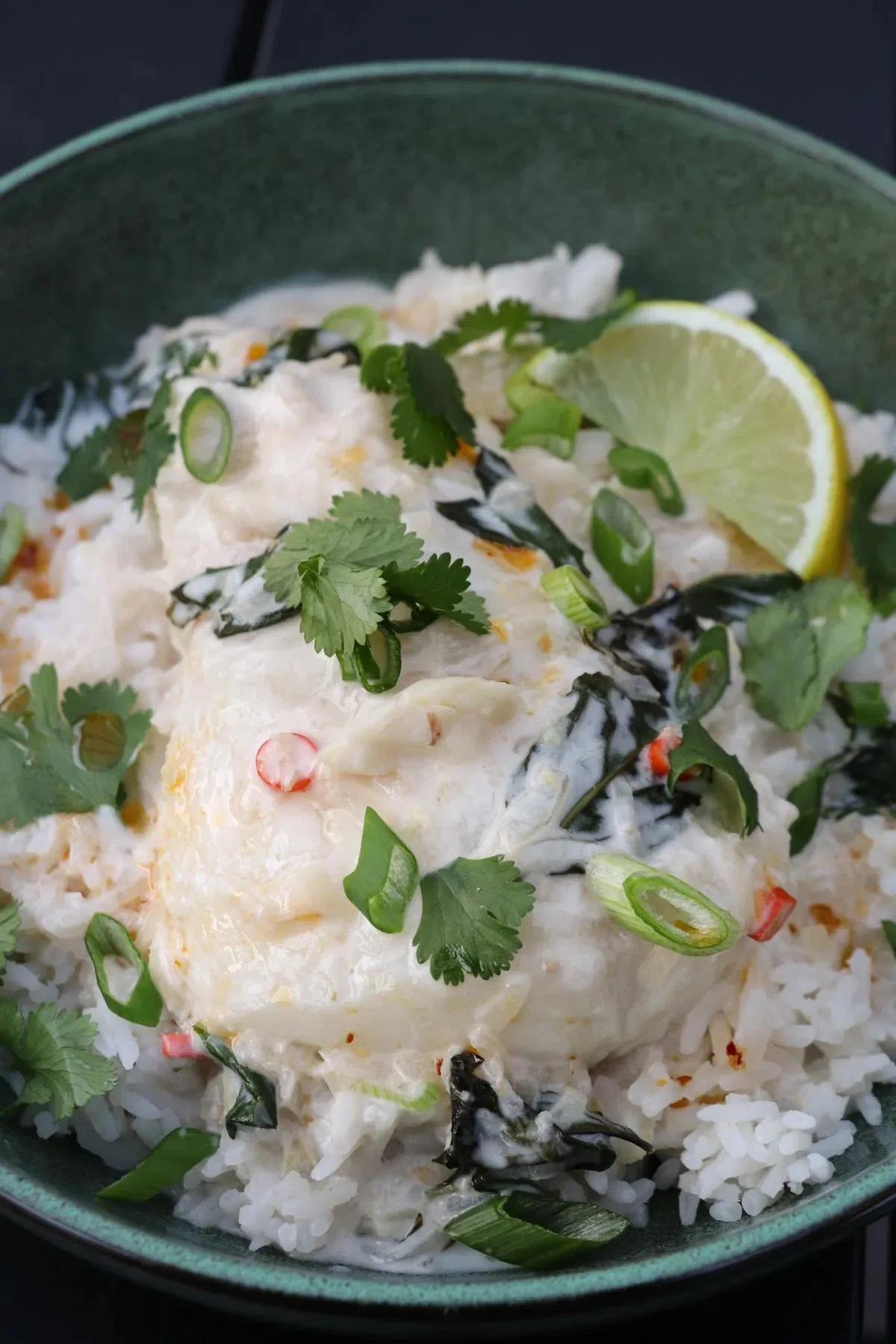 Thai-Inspired Coconut Lemongrass Poached Fish