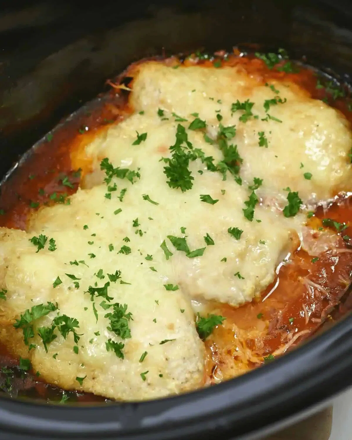 Slow Cooker Chicken Parmesan