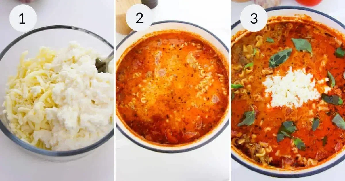 One Pot Lasagna Soup