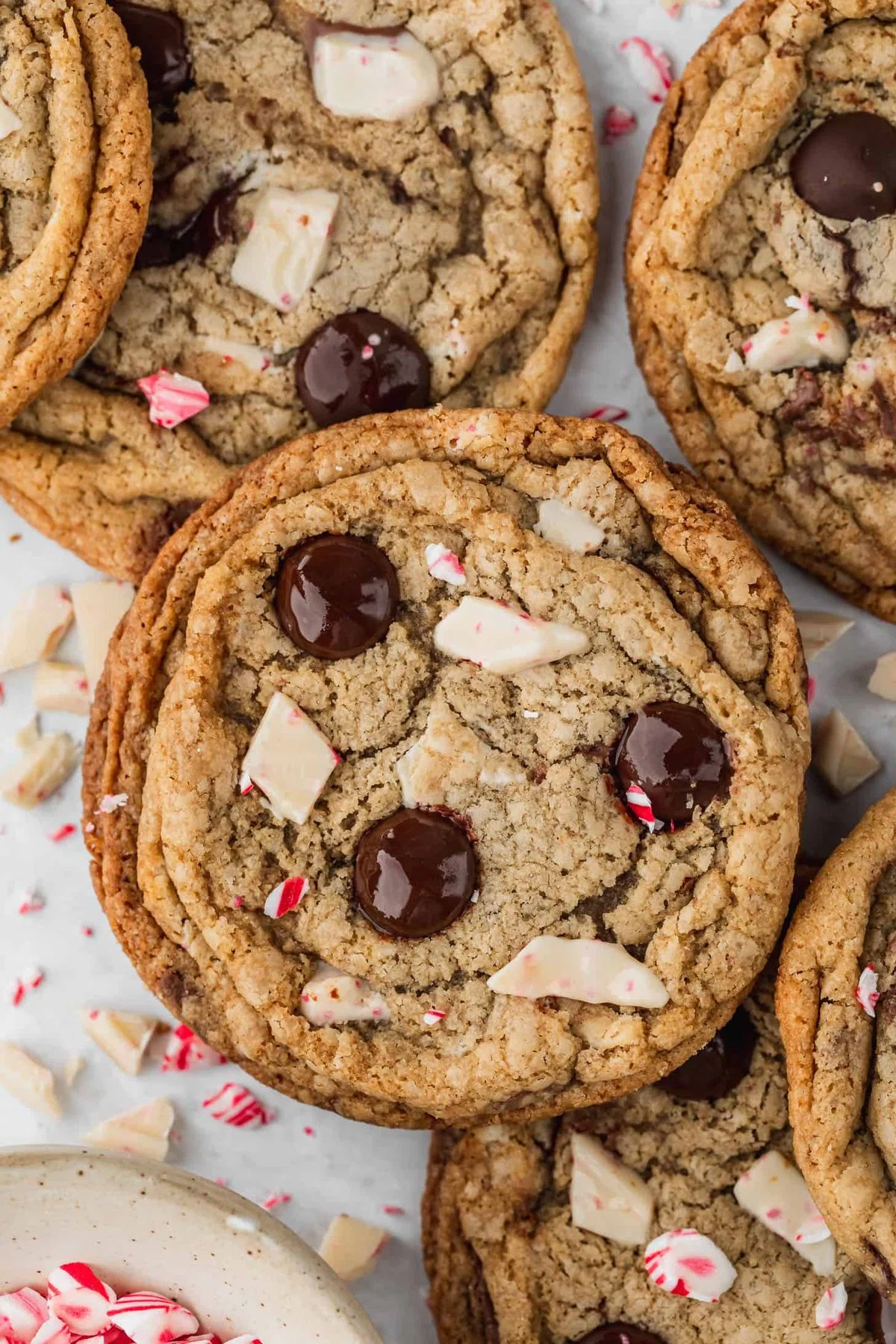 Small Batch Peppermint Chocolate Chip Cookies