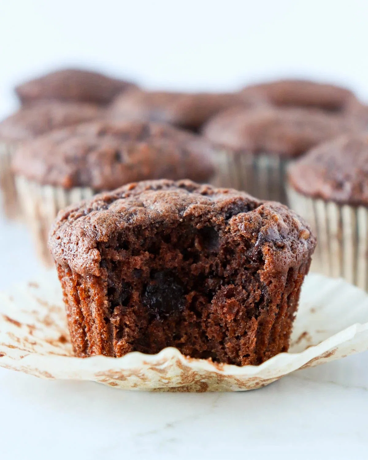 Double Chocolate Banana Muffins