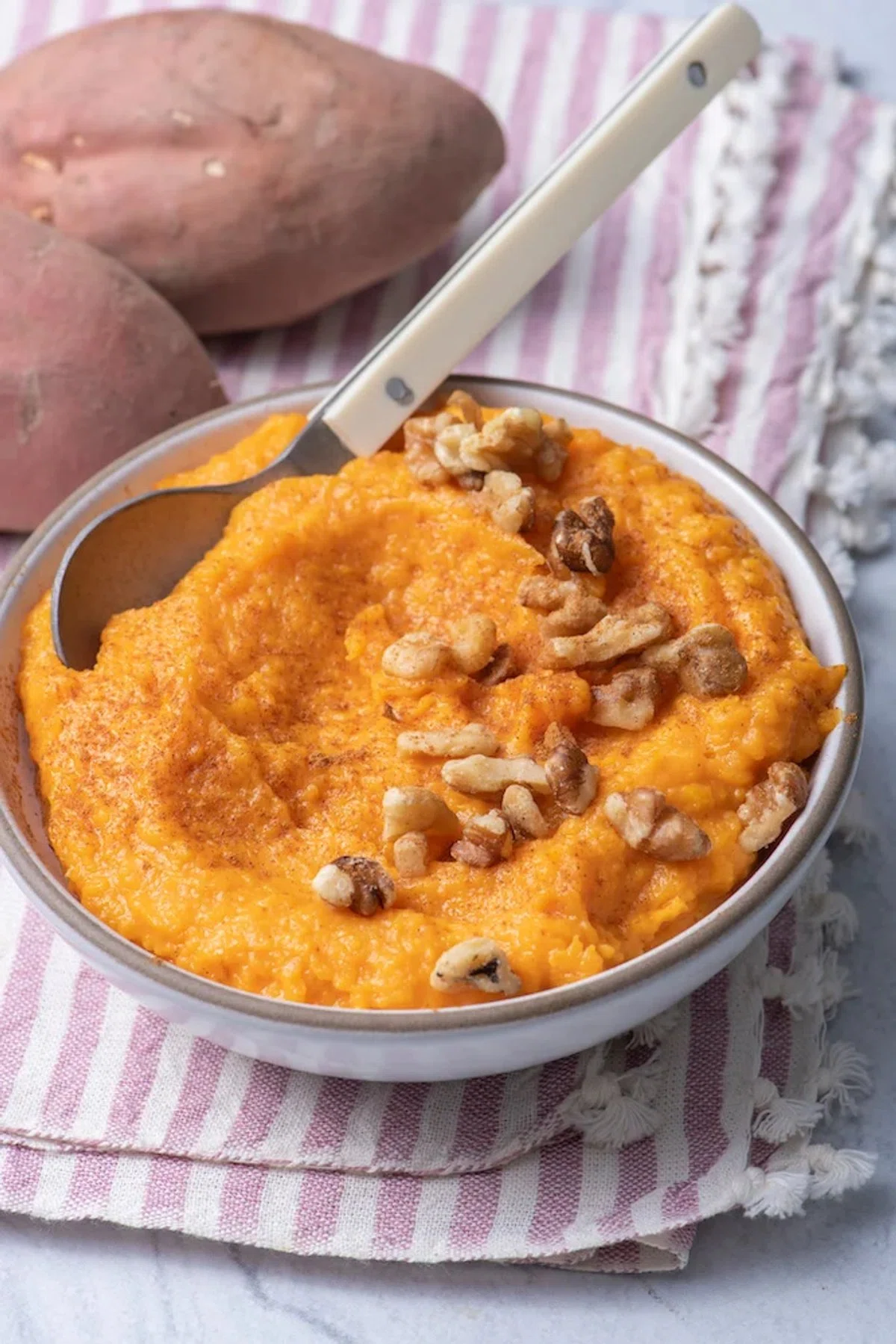Vegan Whipped Coconut Sweet Potatoes