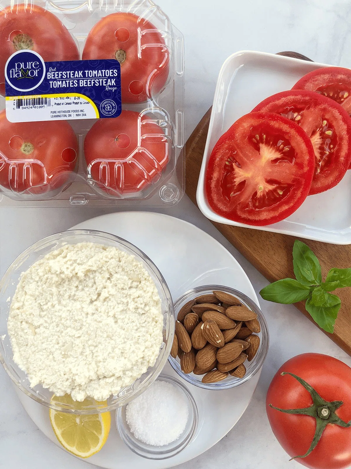 Tomato Galette with Almond Ricotta