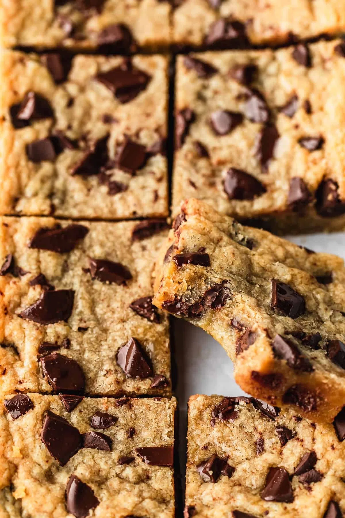 Chewy Small Batch Chocolate Chip Cookie Bars