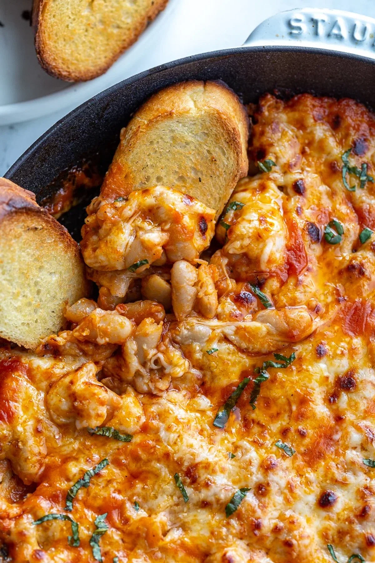 Cheesy White Bean Tomato Bake