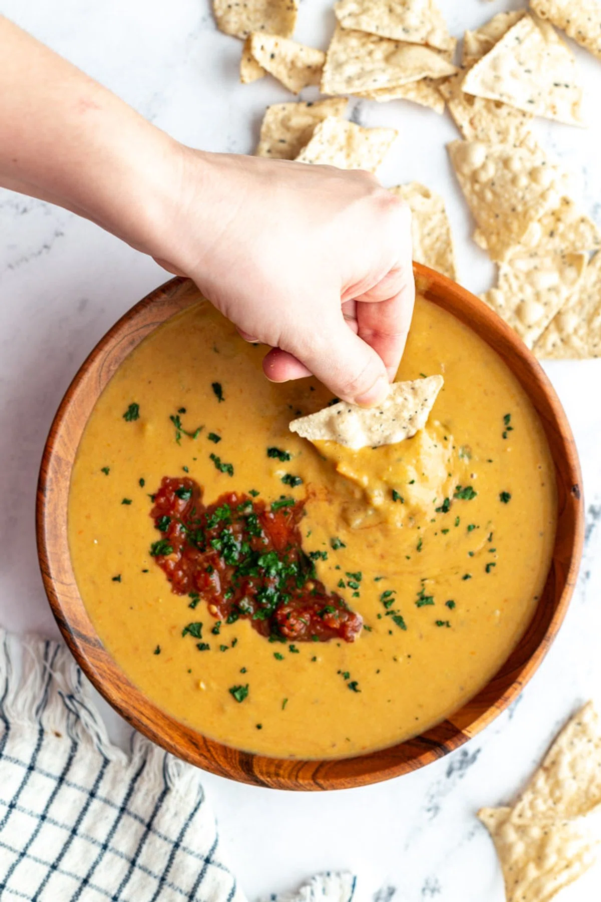 Vegan Salsa Con Queso