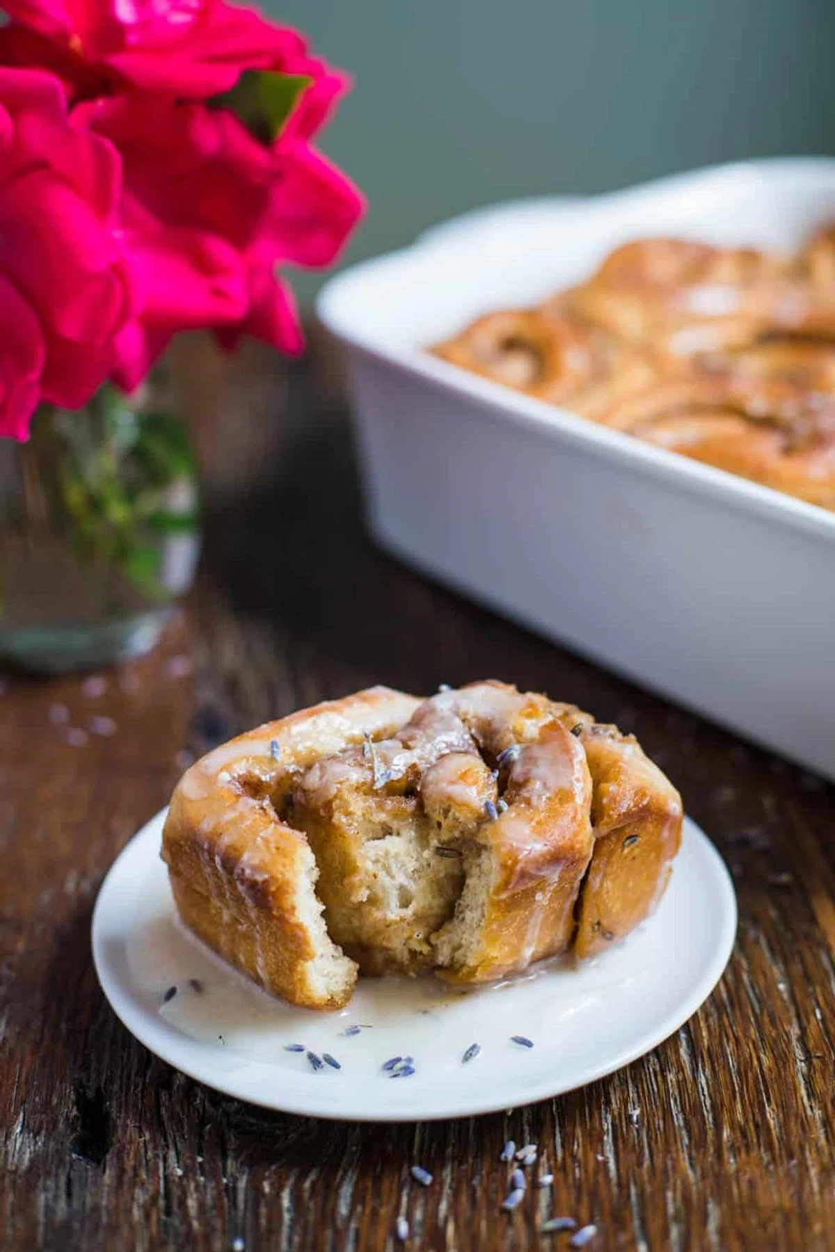Lavender Cinnamon Rolls
