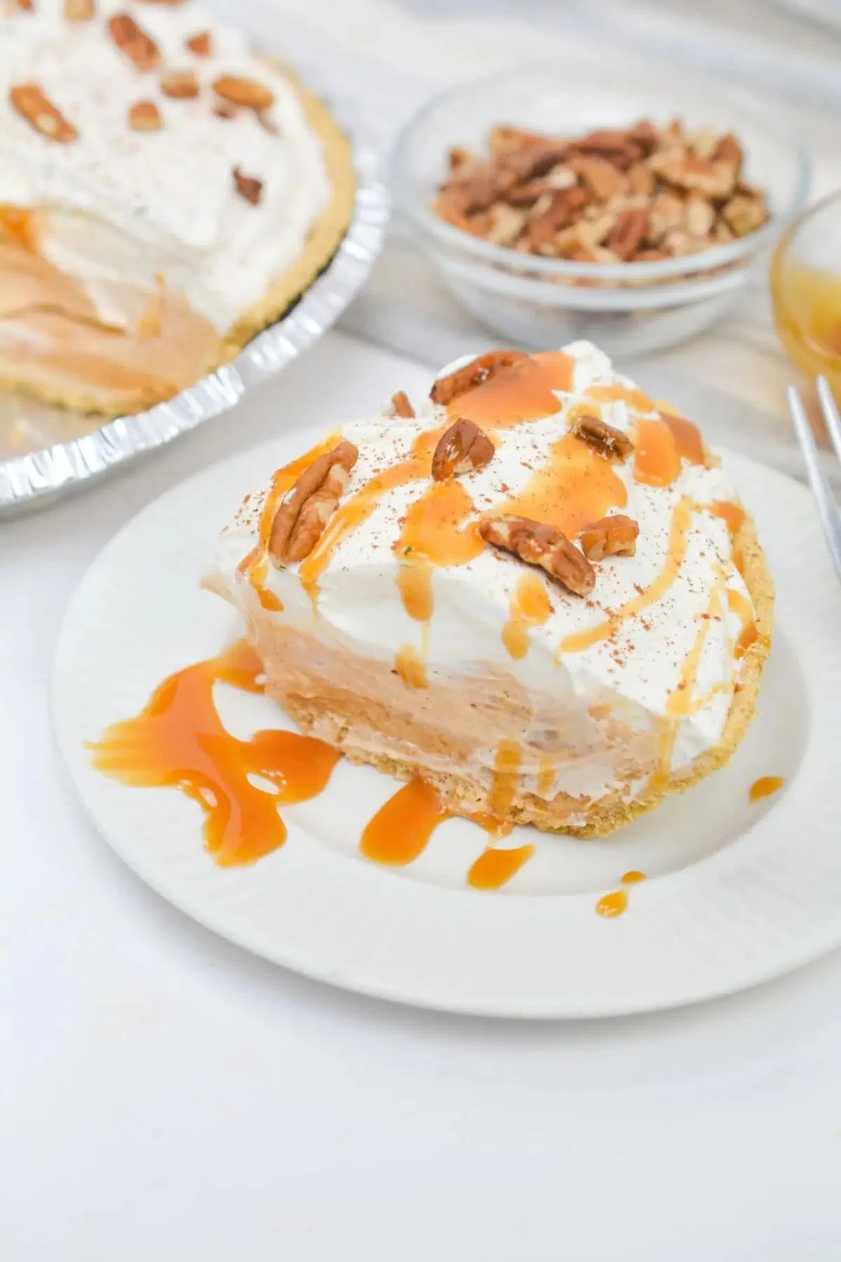 Butterscotch Cinnamon Pie (No Bake)
