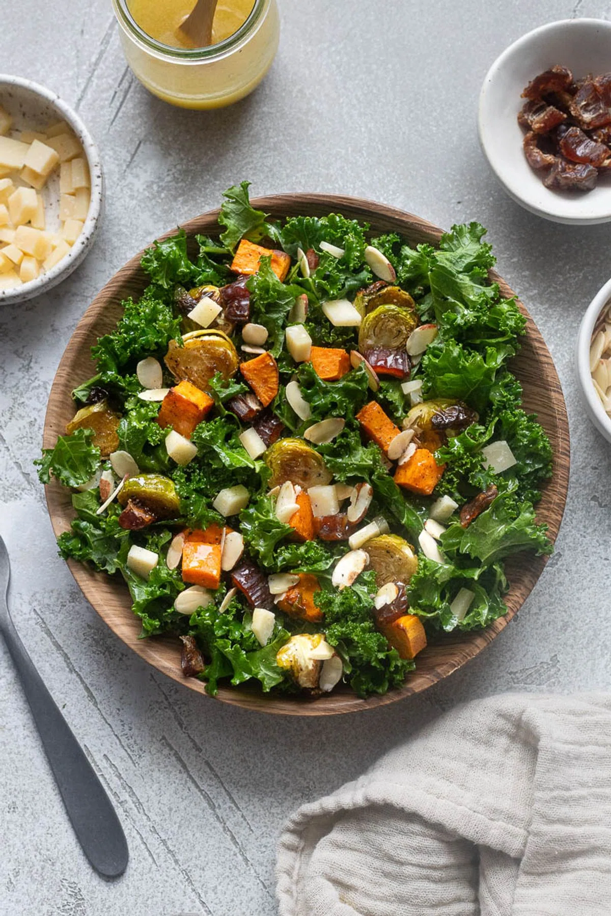 Winter Roasted Vegetable Kale Salad
