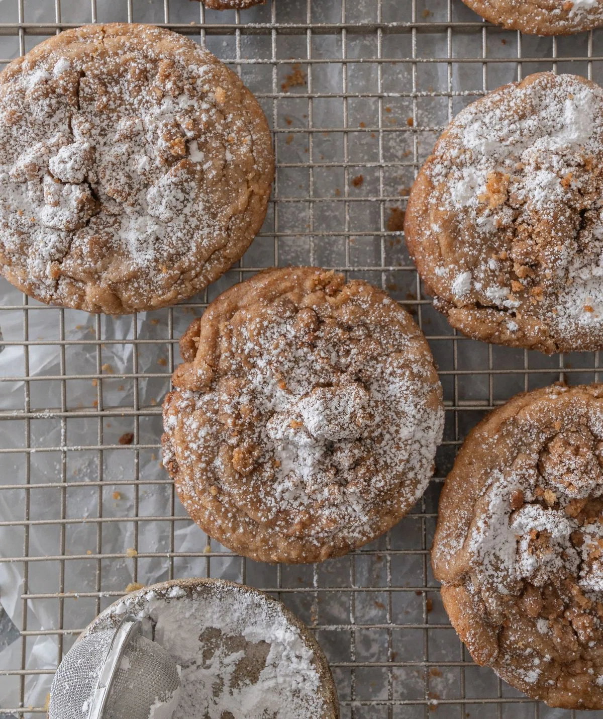 Brown Butter Coffee Cake Cookies With Cinnamon Streusel