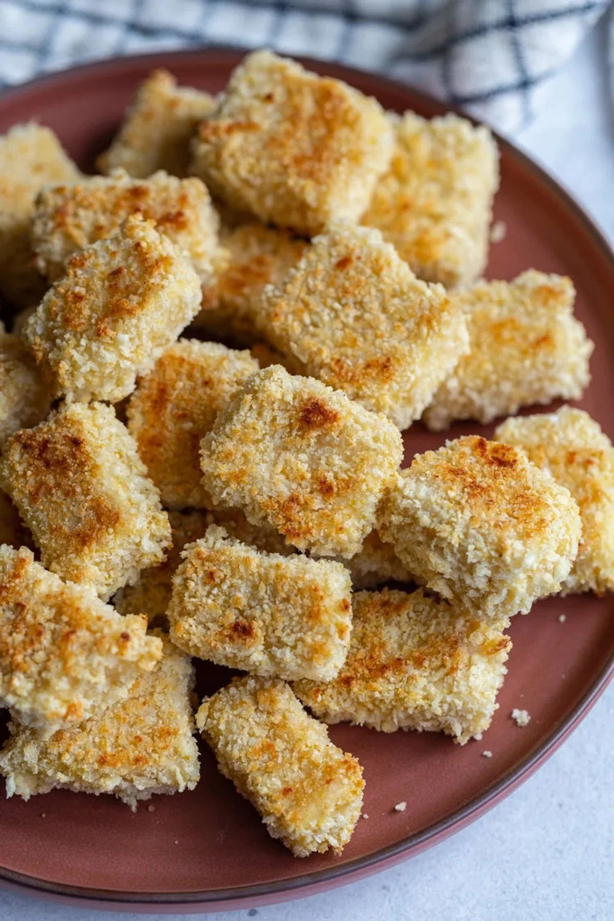 Vegan Parmesan Crusted Tofu
