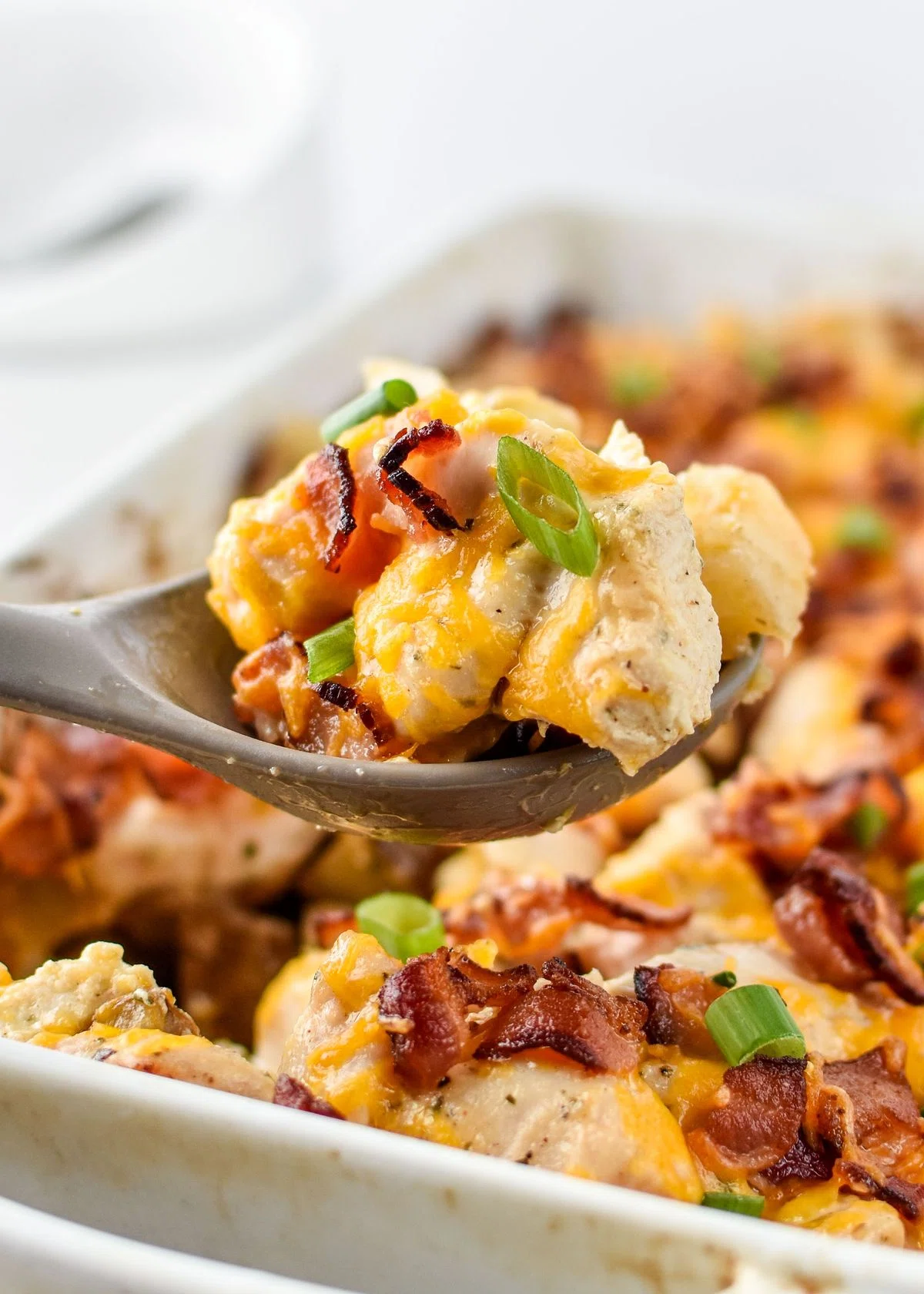 Chicken Bacon Ranch Potato Bake