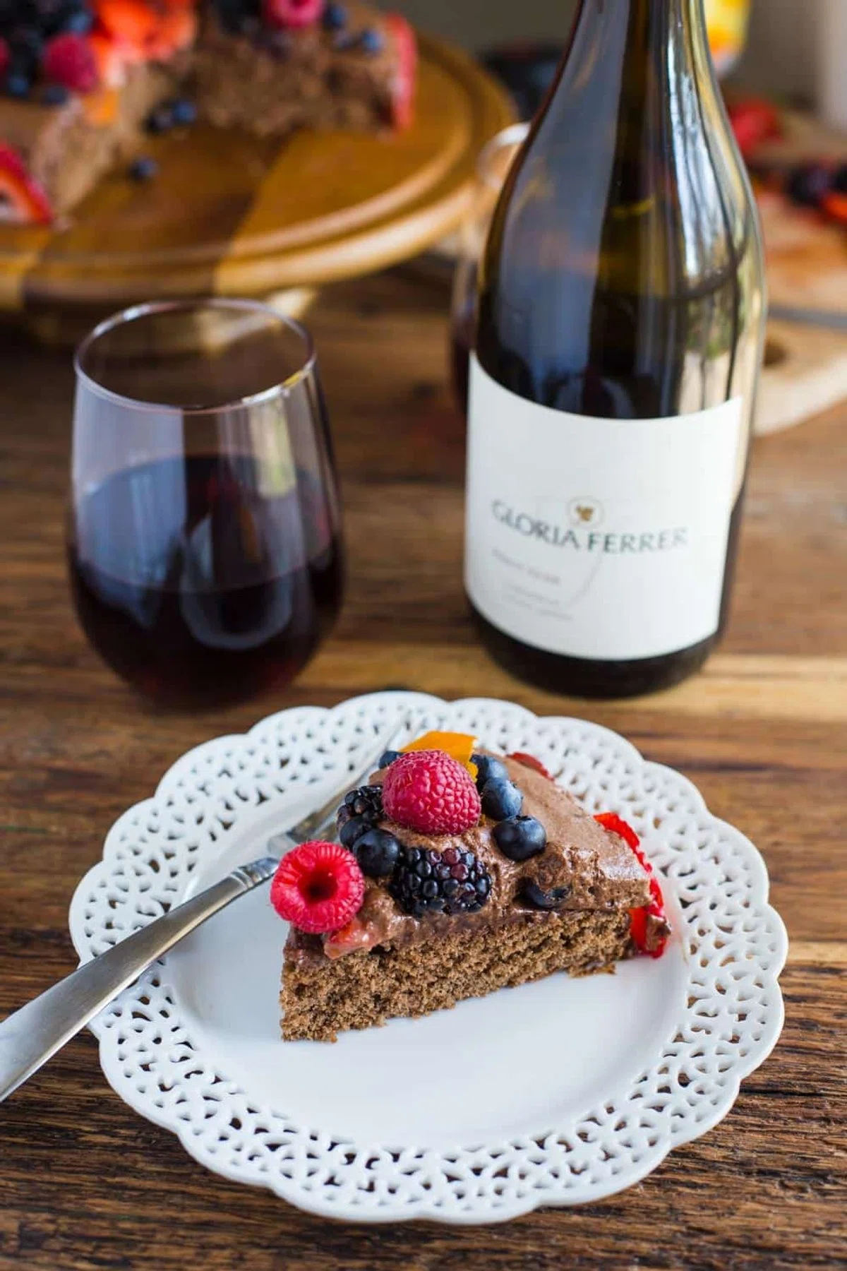 Berry Chocolate Mousse Cake