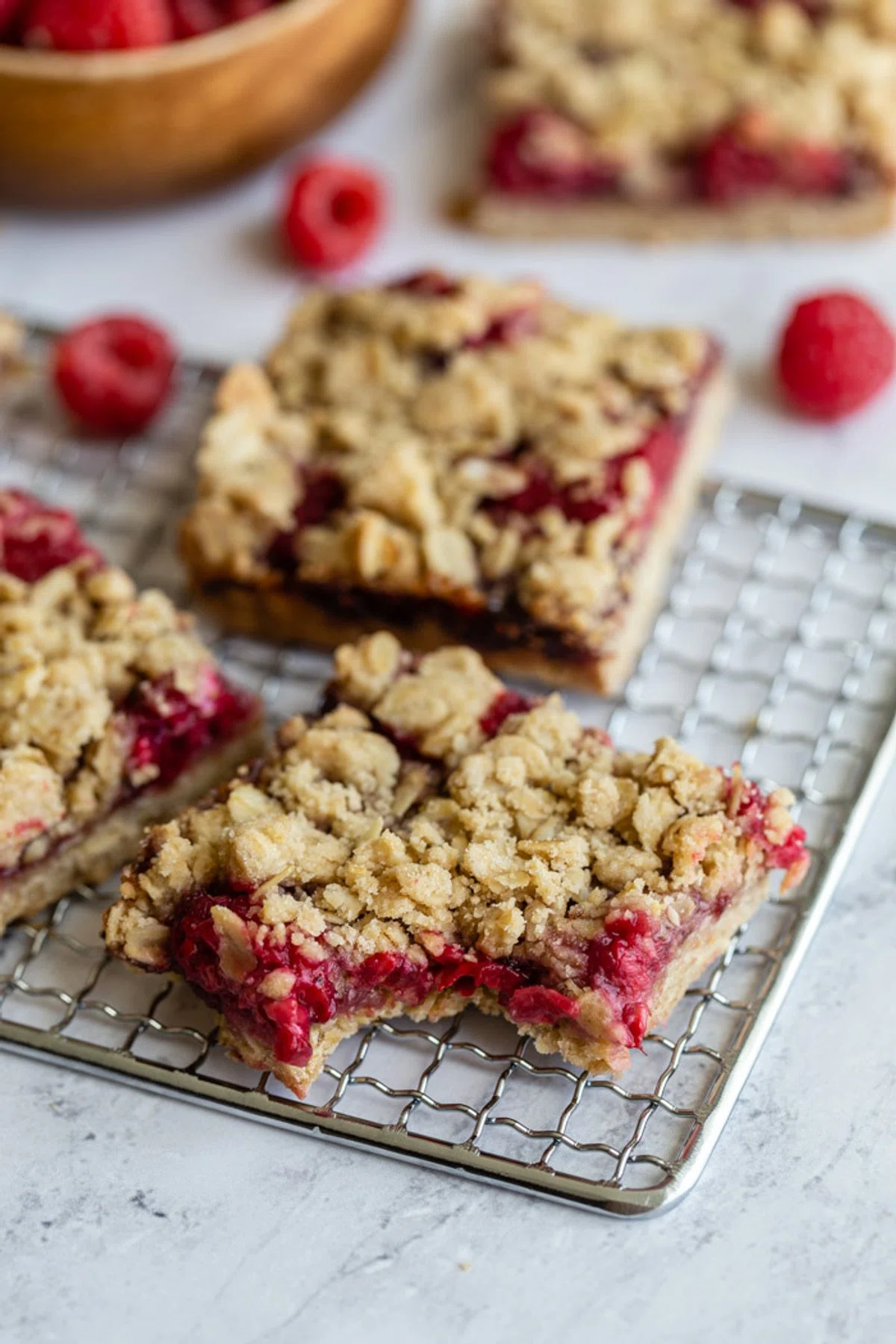 Raspberry Crumble Bars