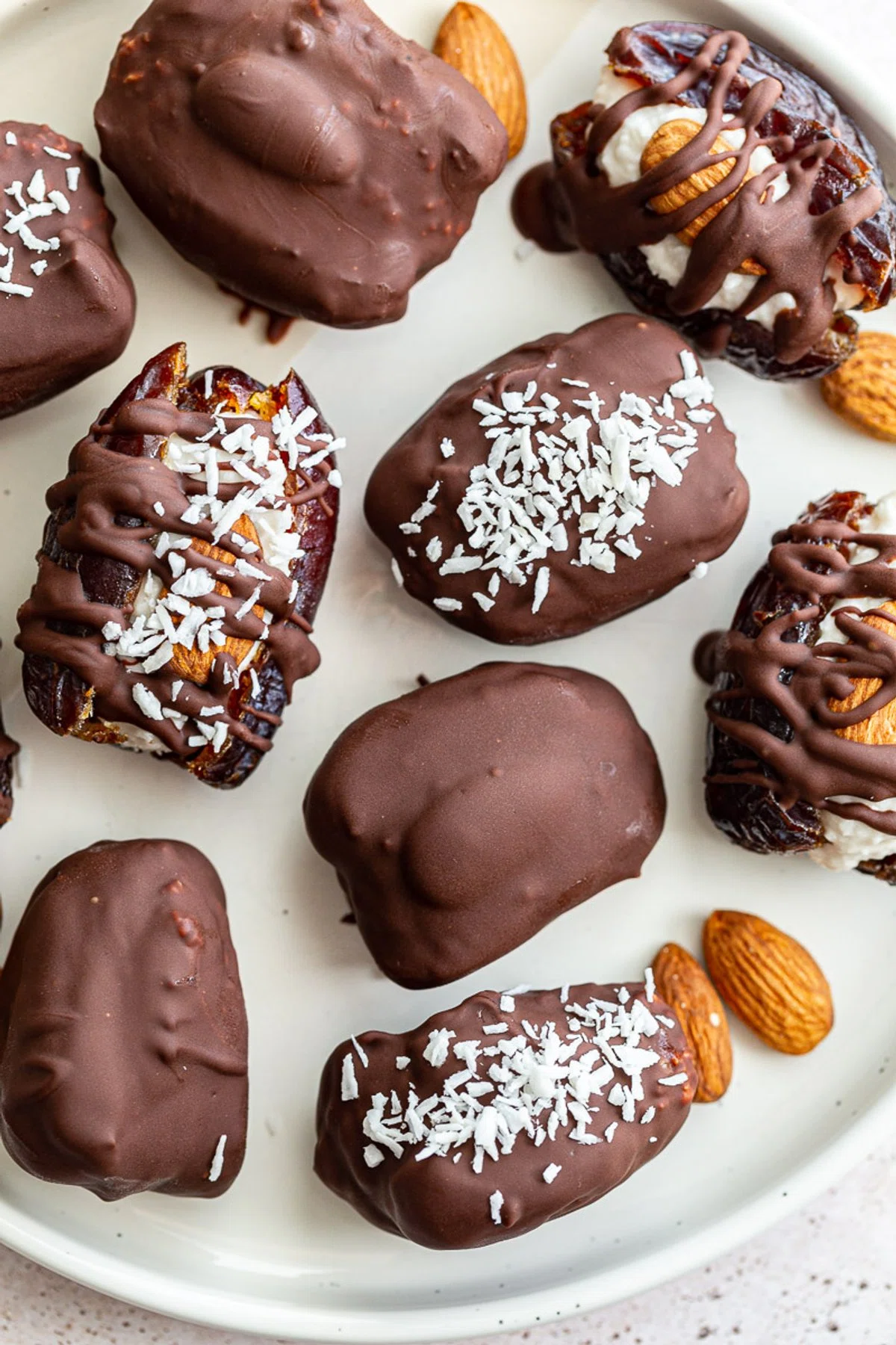 Almond Joy Stuffed Dates