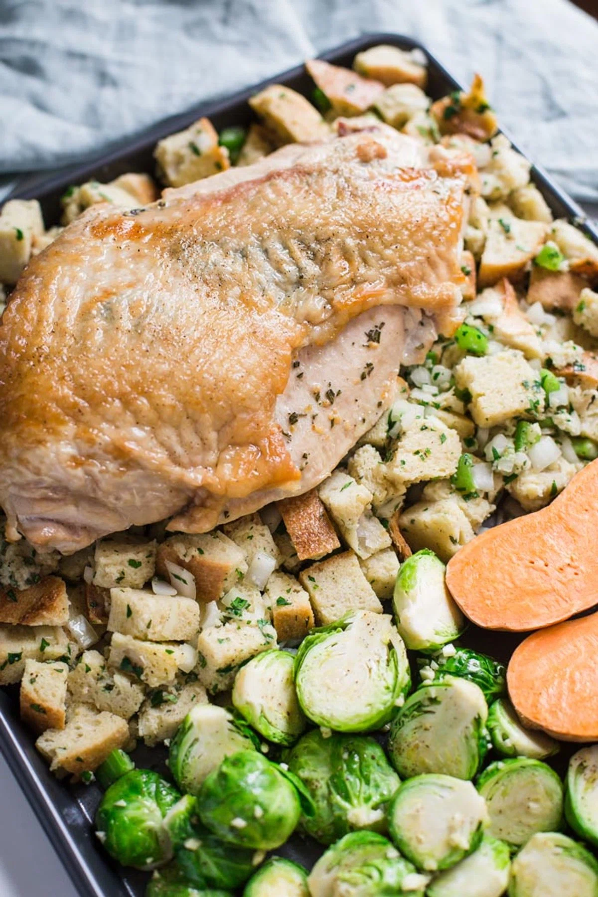 Sheet Pan Thanksgiving Dinner for 2