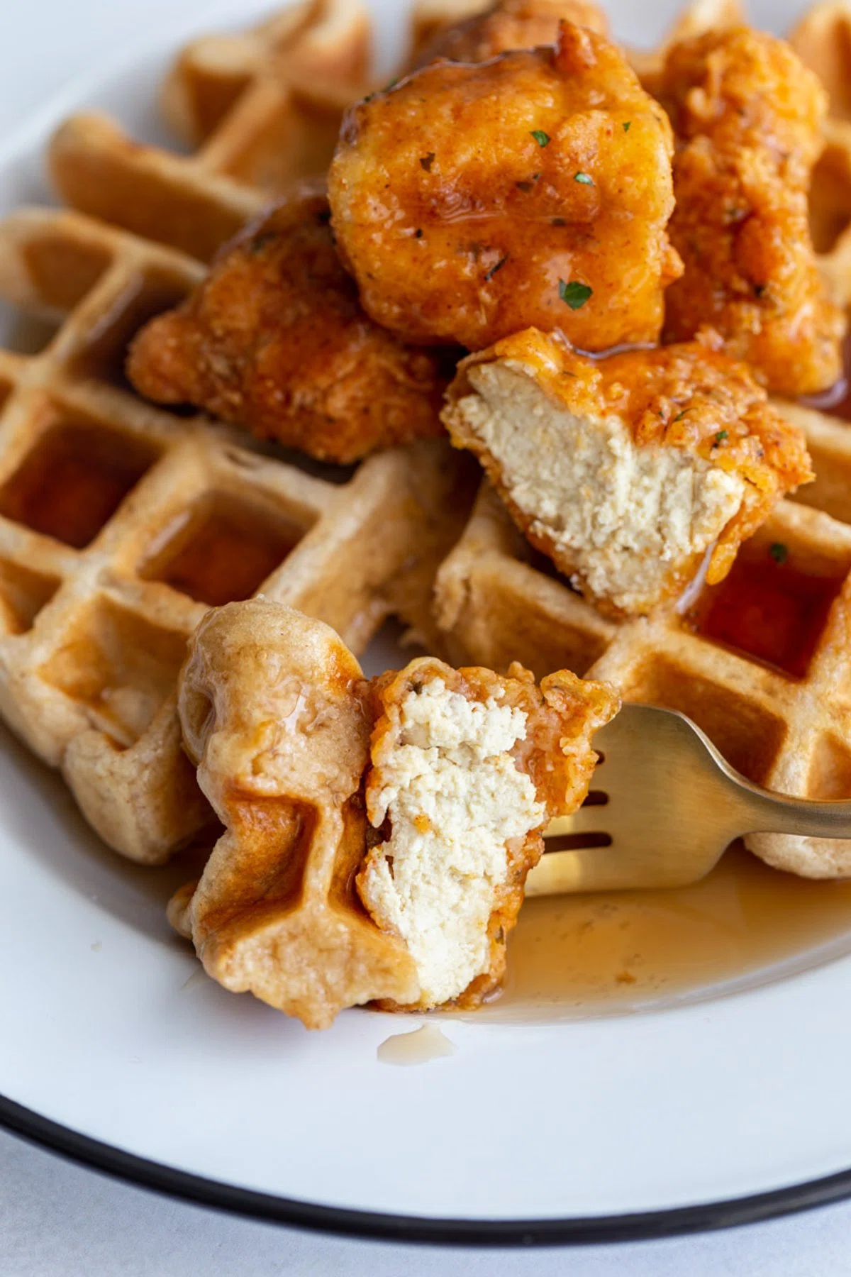 Vegan Chicken and Waffles