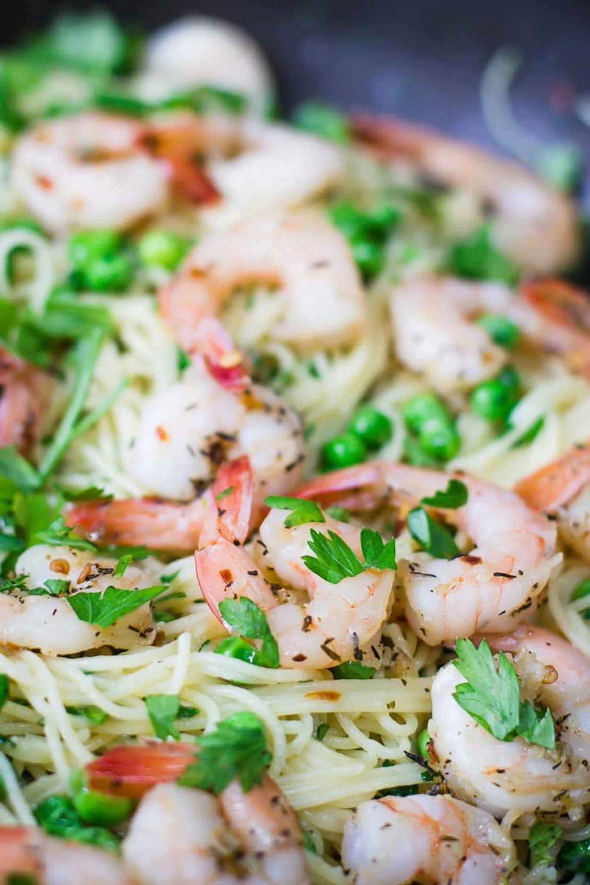 Garlic Buttered Shrimp Pasta