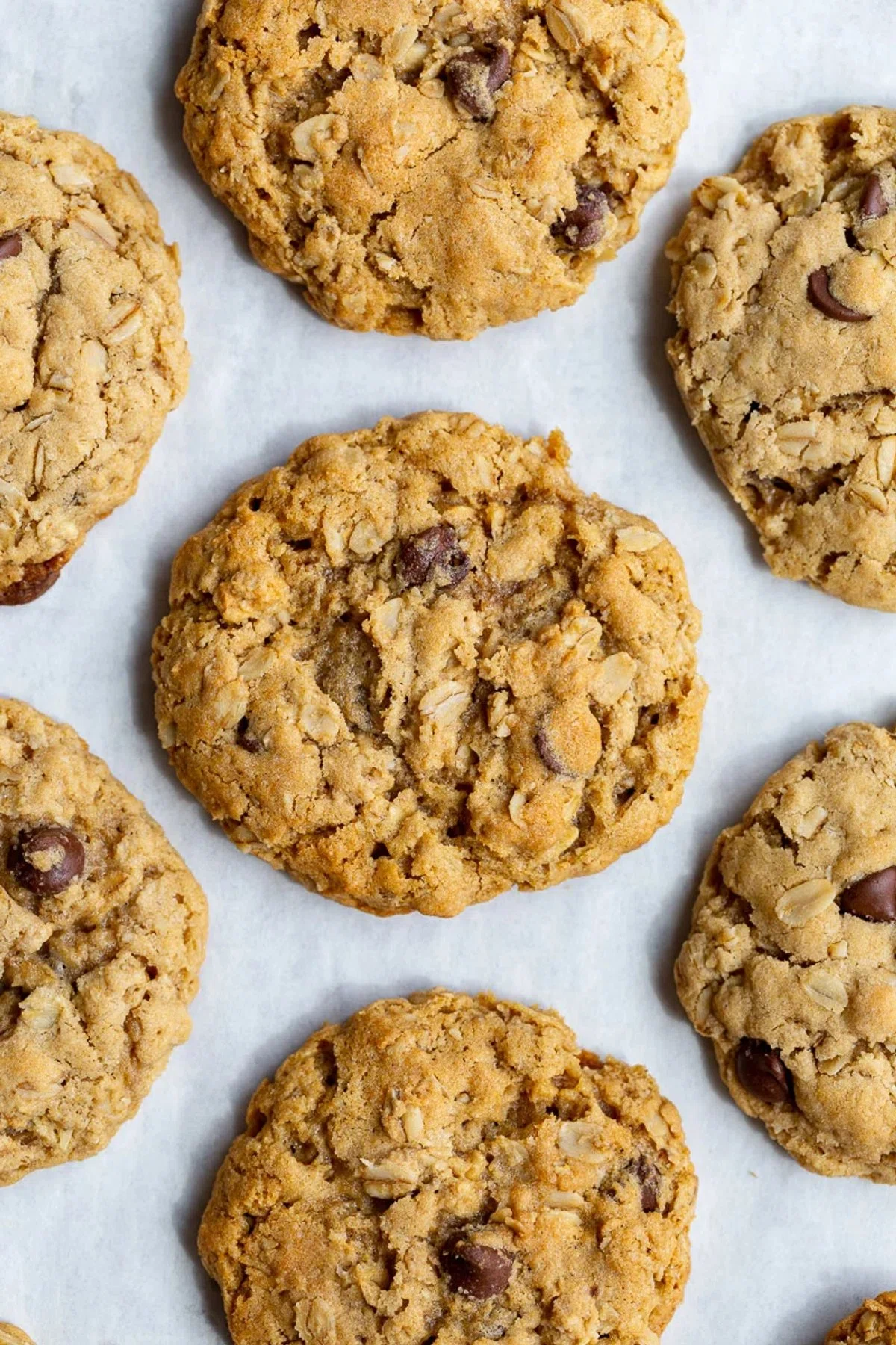 Thick & Chewy Vegan Oatmeal Cookies