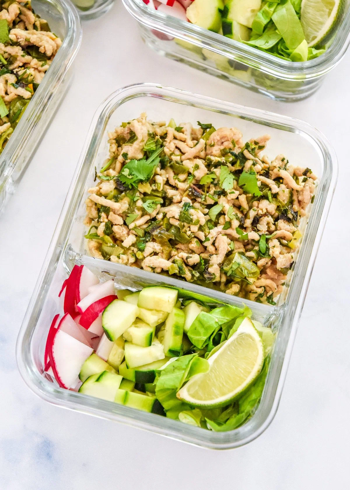 Thai Chicken Larb Inspired Meal Prep
