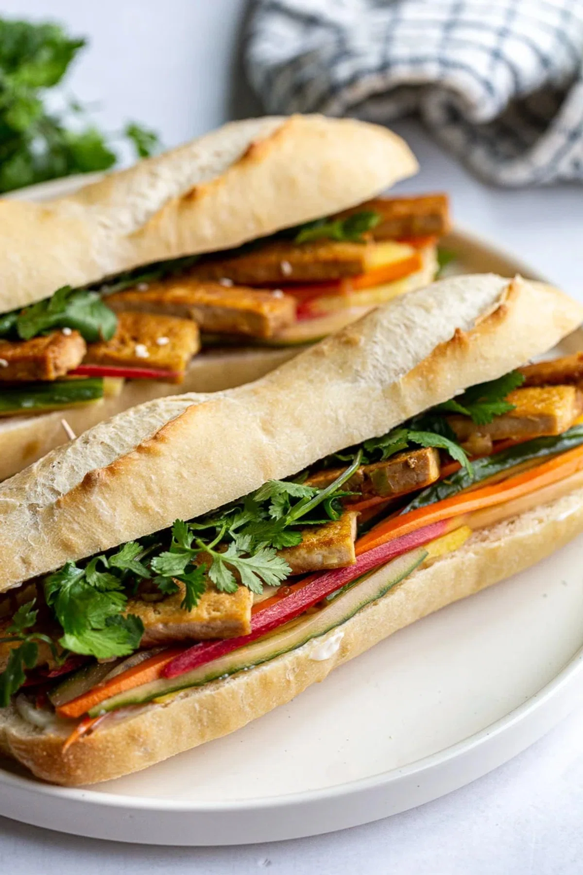 Tofu Banh Mi Sandwich (Vegan)