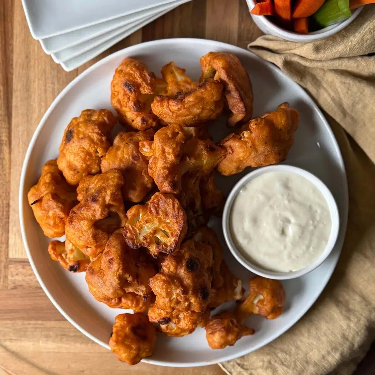 Baked Buffalo Cauliflower