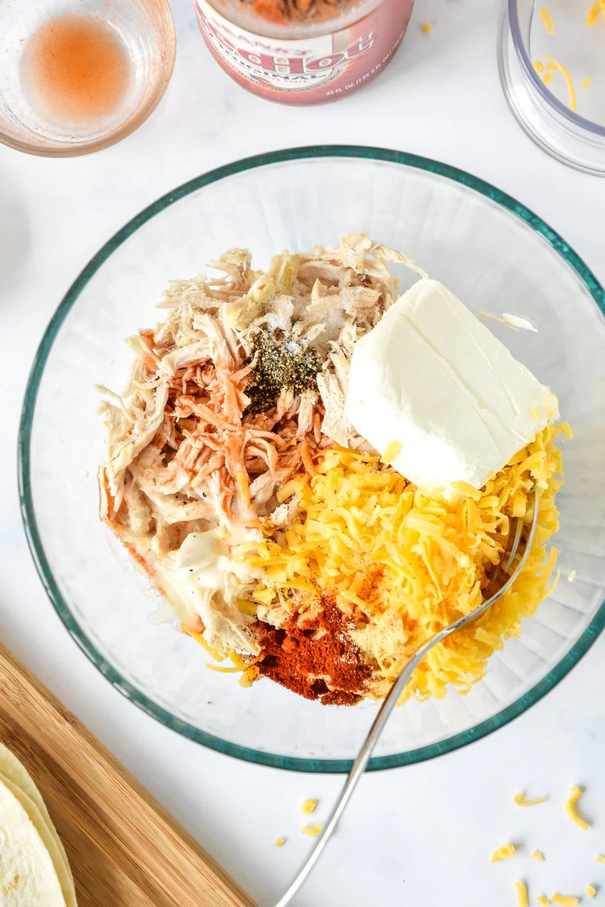 Air Fryer Buffalo Chicken Flautas