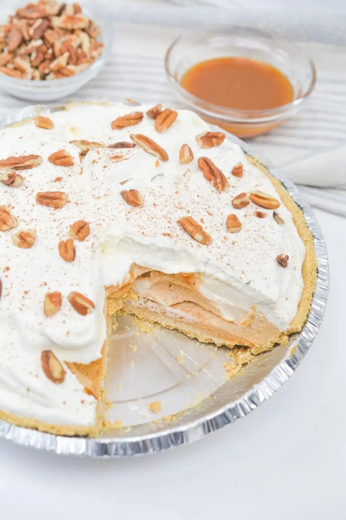 Butterscotch Cinnamon Pie (No Bake)