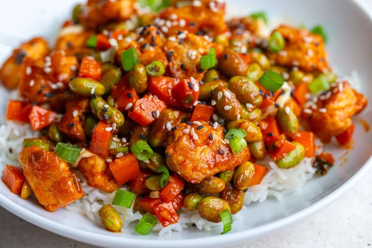 Gochujang Tofu & Edamame Stir Fry