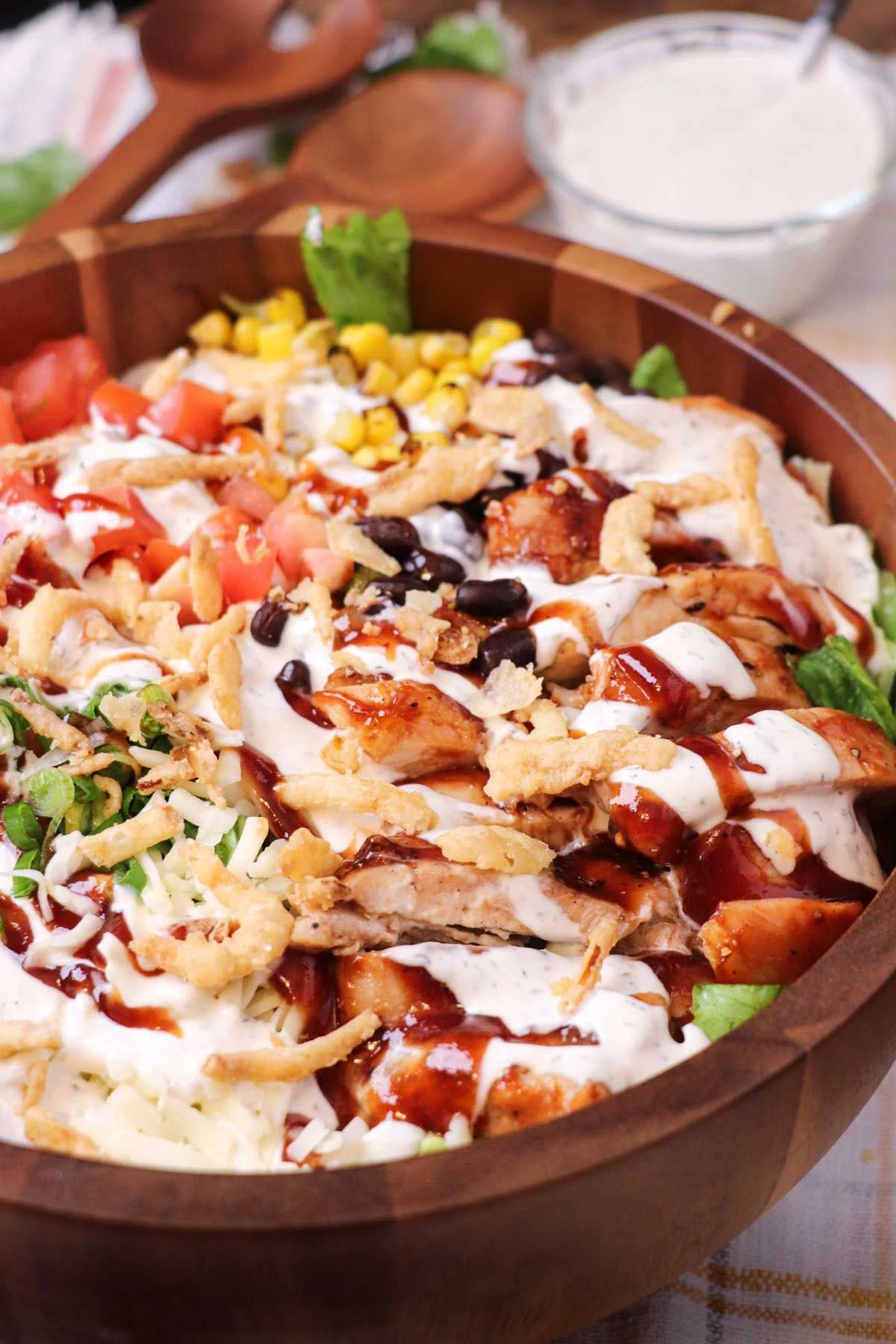 Barbecue Chicken Ranch Salad