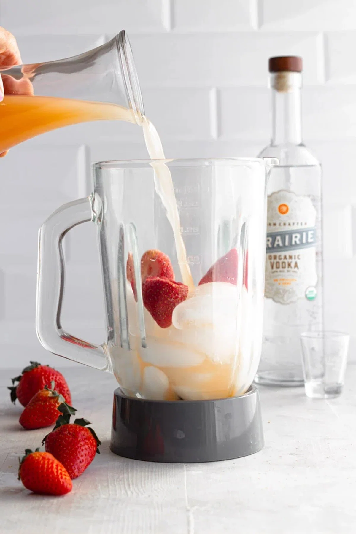 Strawberry Salty Dog Cocktail