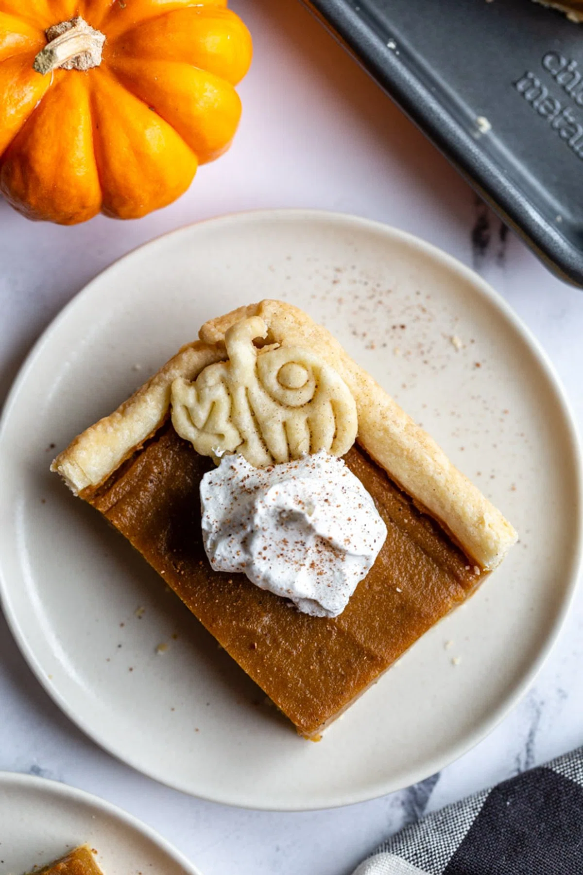 Sheet Pan Pumpkin Pie