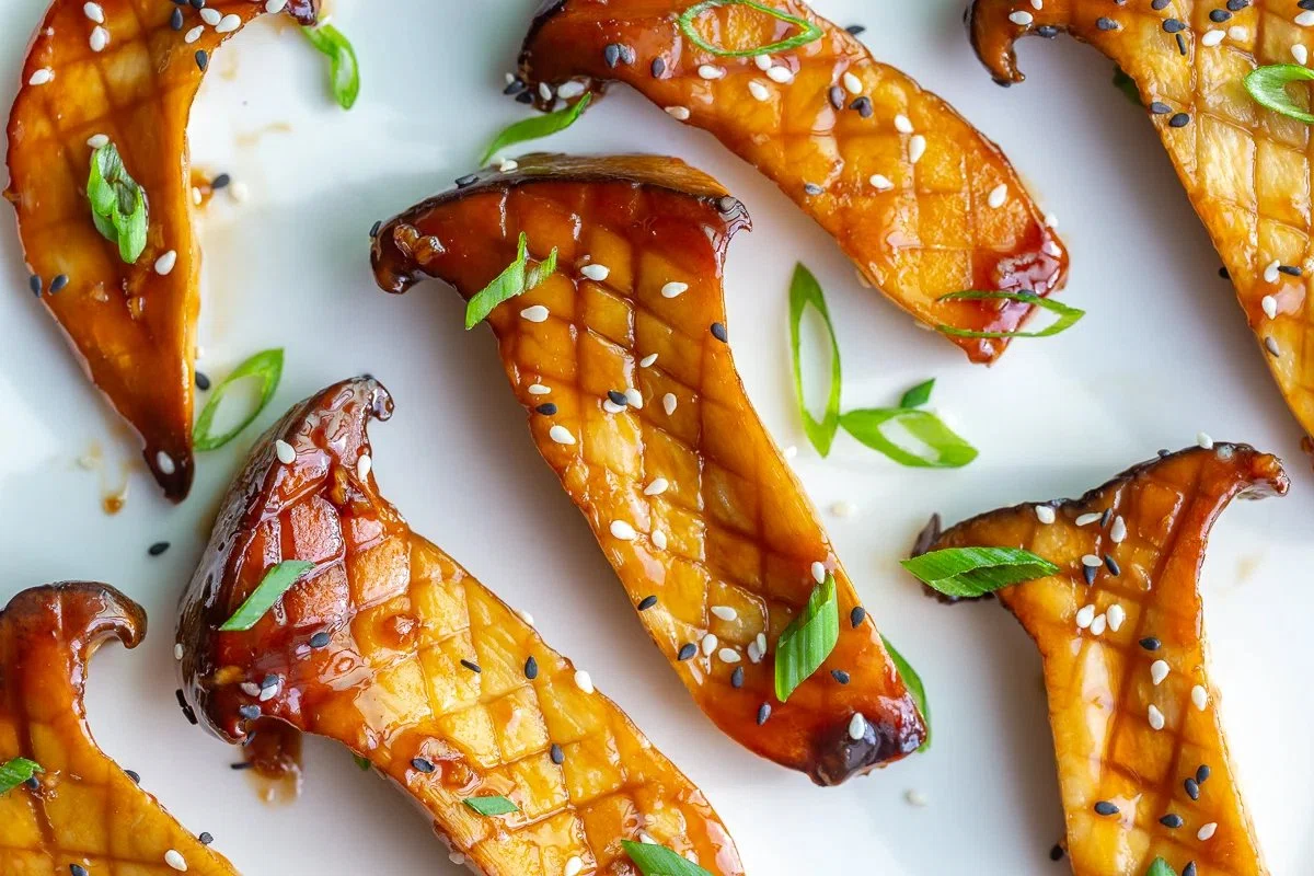 Teriyaki King Oyster Mushrooms