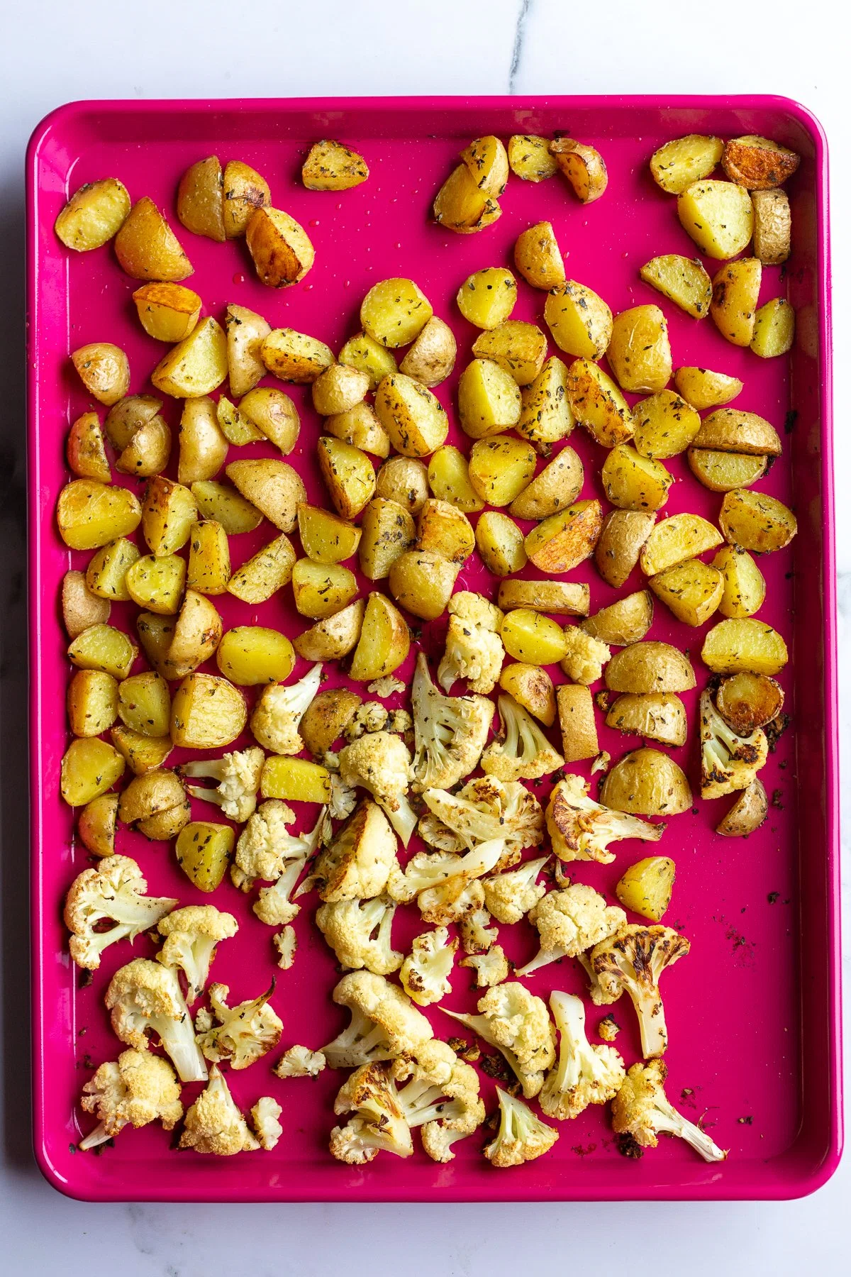 Cauliflower Steaks with Beet Bean Puree