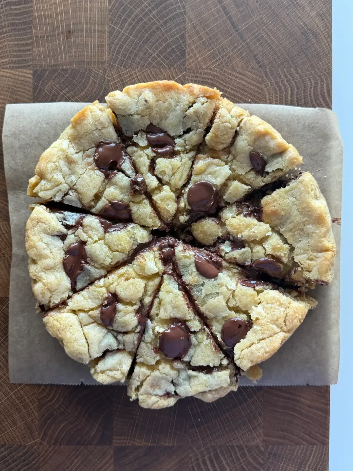 Chocolate Chip Nutella Stuffed Cookie Pie