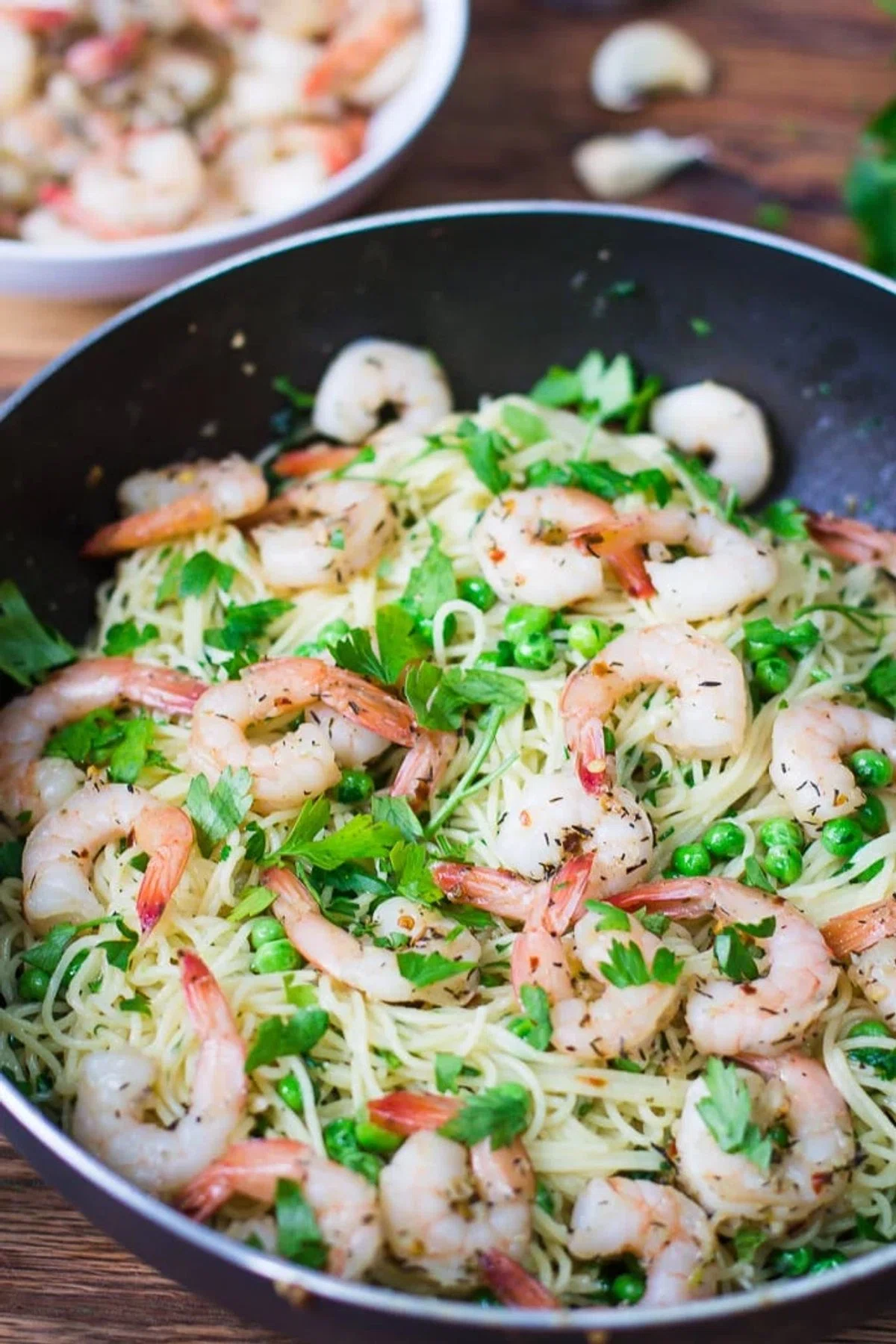 Garlic Buttered Shrimp Pasta