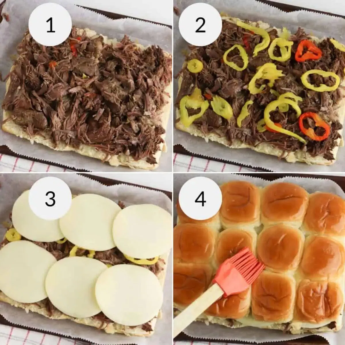 Crockpot Italian Beef Sliders